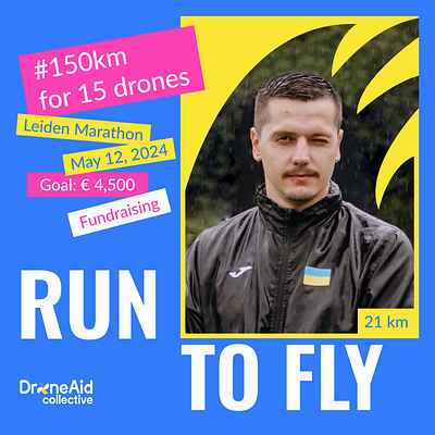 Run to fly. Fundraising campaign design and animations animation branding visual design