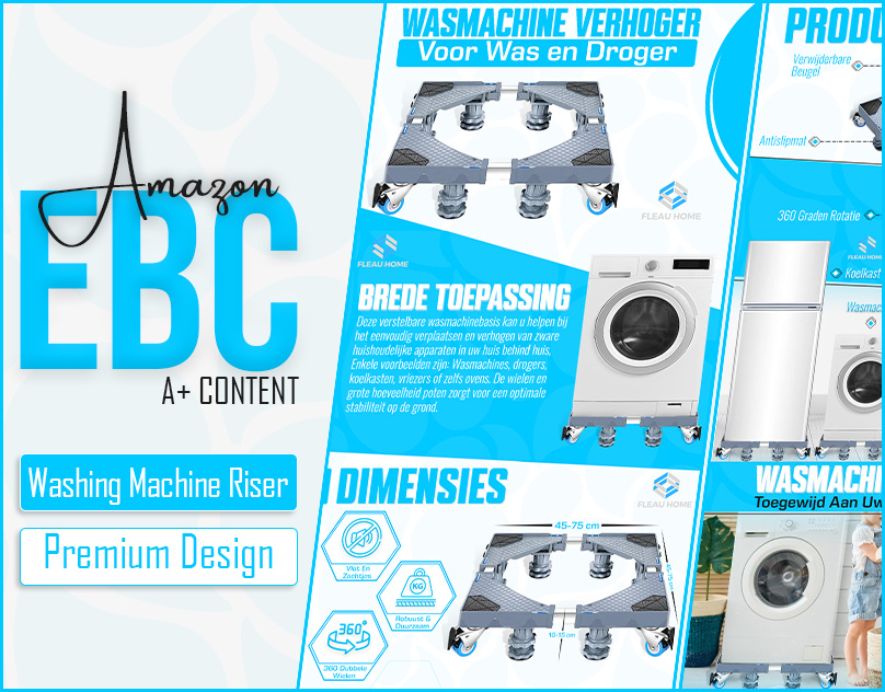 Amazon EBC || A+ Content || Washing Machine Riser acontent amazon amazon a amazon a content amazon ebc amazon listing amazon listing images amazon product amazon product listing branding design ebc enhanced brand content graphic design infographic listing listing images product design product infographic