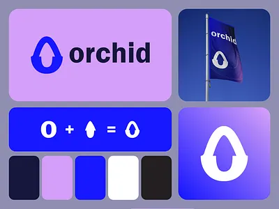 Orchid, minimal logo brand identity branding business logo creative graphic design icon letter o logo branding logo design logo guru logo maker logos mark minimal logo modern logo symbol