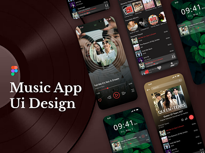 Music App UI app ui figma music app ui musicapp ui uidesigner uiux