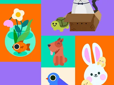 World Pet Day animation art direction branding design graphic design illustration logo lottie lottie animation motion motion graphics ui ux vector world pet day