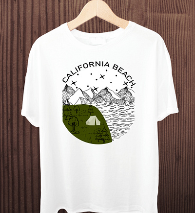 California tshirt adventure america branding california custom design facebook graphic design illustration losangeles marketing tshirt typography
