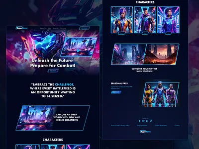 HyperHavoc Gaming Website colors design gaming typography ui user experience user interface ux webdesign website