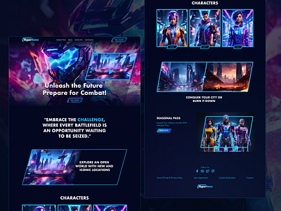 HyperHavoc Gaming Website colors design gaming typography ui user experience user interface ux webdesign website