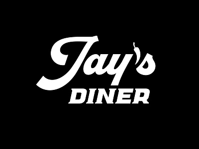 Jay's dinner logo burger diner emblem food logo logo designer logotype restraunt