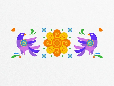 Easter illustrations bird branding design easter easter illustrations flowers graphic design icons identity illustration ornament sun sunflower symbols ukrainian easter visual identity