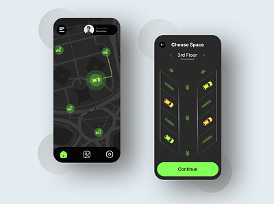 Car Parking App UI design ui ux
