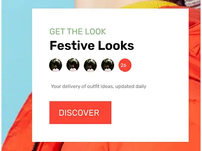 JustFit Festive Looks branding graphic design ui