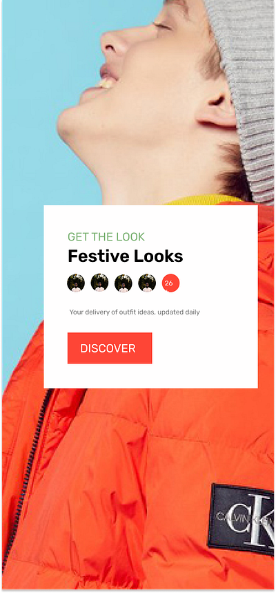 JustFit Festive Looks branding graphic design ui