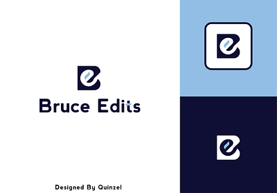 Bruce Edits Logo graphic design logo