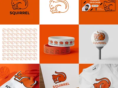 SQUIRREL Minimalist and modern logo design branding creative logo design fiverr graphic design illustration logo logo design logo maker minimalist logo modernlogo squirrel