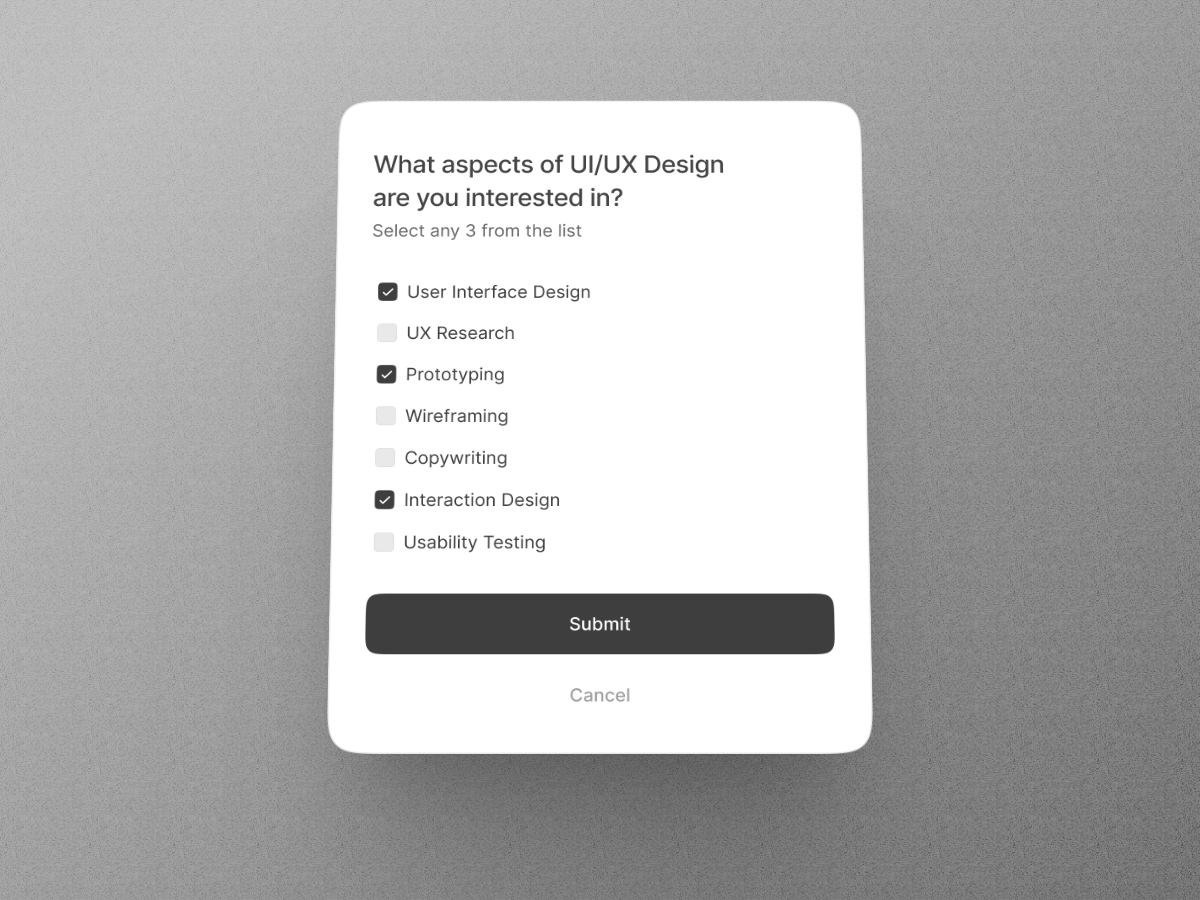 Popup Modal Design | Minimal & Modern Modal for UI Design by Vikas ...