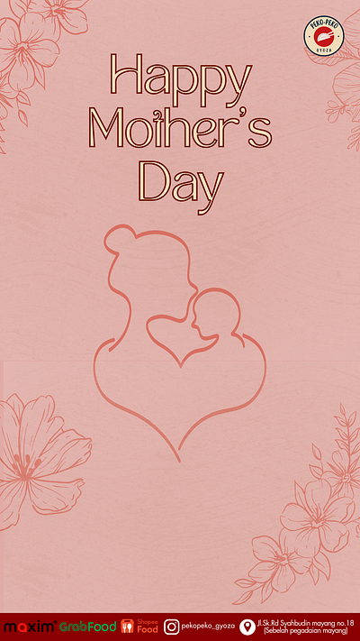 Happy mothers day branding graphic design