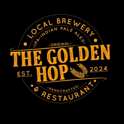 The Golden Hop branding branding design graphic design illustration logo mockup typography