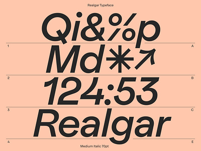 Realgar typeface #2 figures