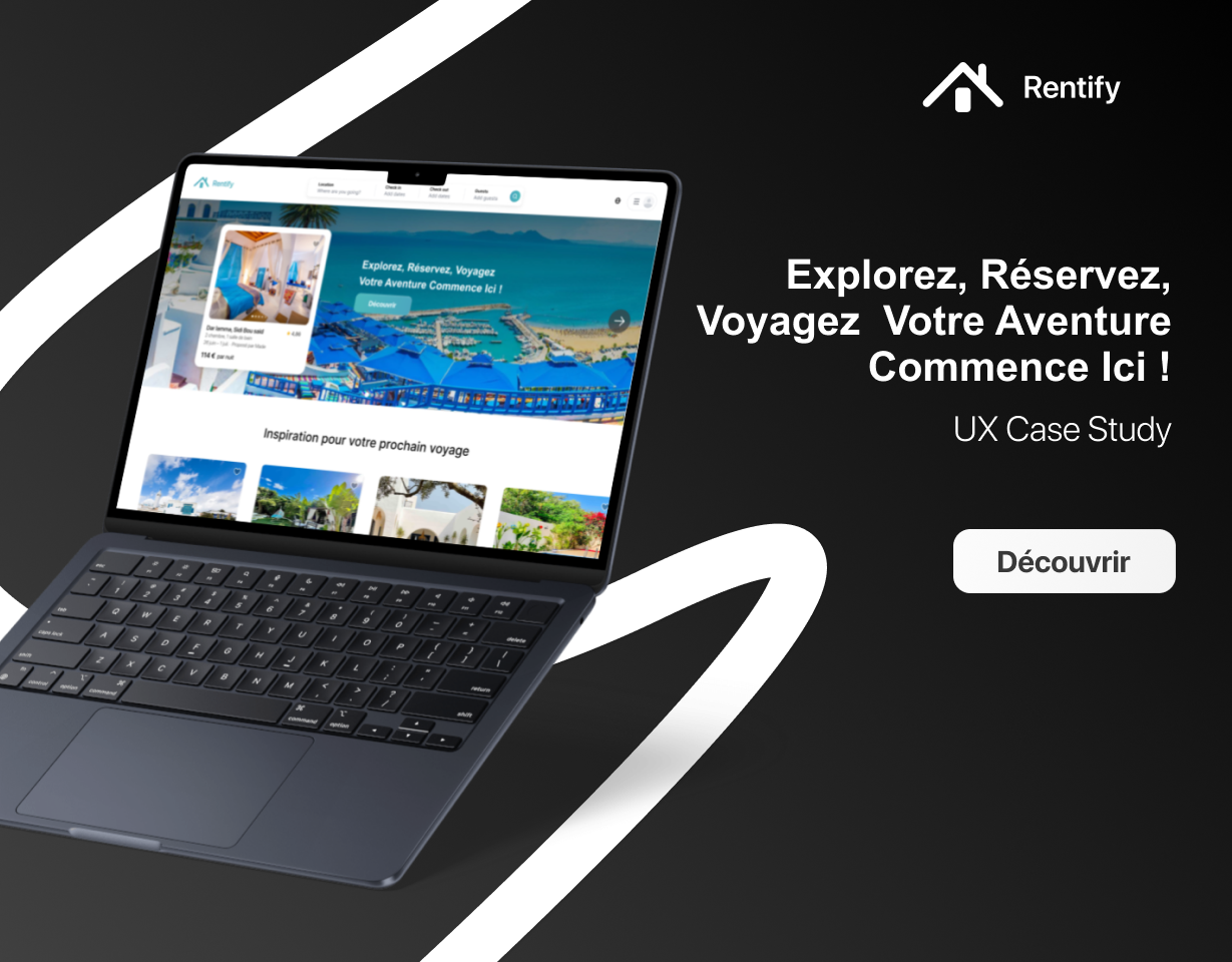 Rentify | Reservation des maisons d'hôte - Case study branding case study design house rental rent rental rentify ui ui design ux ux case study web design