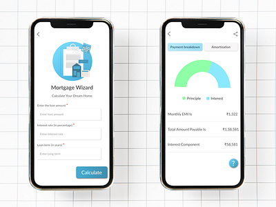 Day_004 Daily UI Home Mortgage Calculator dailyui100dayschallenge day 004 dribbble home mortgage calculator ui ui design uxui designer visual design