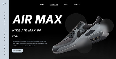 Air Max Collection branding graphic design ui