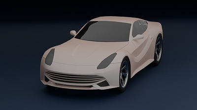 3D sports car model F12 3d blender car design model sportcar visualization