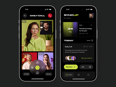 Zoom-Like Mobile App app app design application chat chat ui design mobile app ui video app