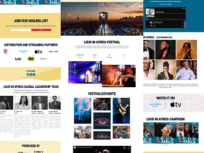 MUSIC FESTIVAL WEBSITE design event festival music ui website wordpress