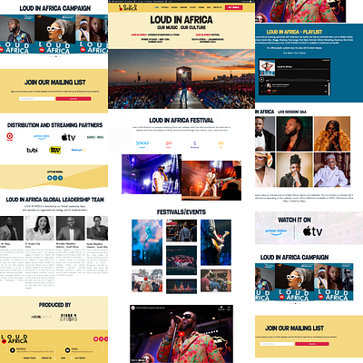 MUSIC FESTIVAL WEBSITE design event festival music ui website wordpress