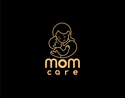 mom care logo design branding graphic design logo logos mom care logo design
