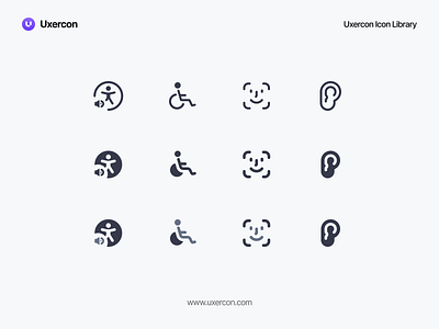 Accessibility Mix icon accessibility app design figma icon icon pack icon set ui ux uxercon