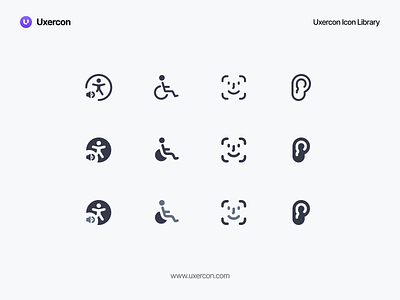 Accessibility Mix icon accessibility app design figma icon icon pack icon set ui ux uxercon