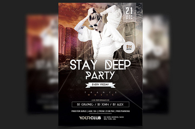 Stay Deep Party Flyer PSD stay deep party flyer psd free stay deep psd party flyer stay deep psd party flyer free