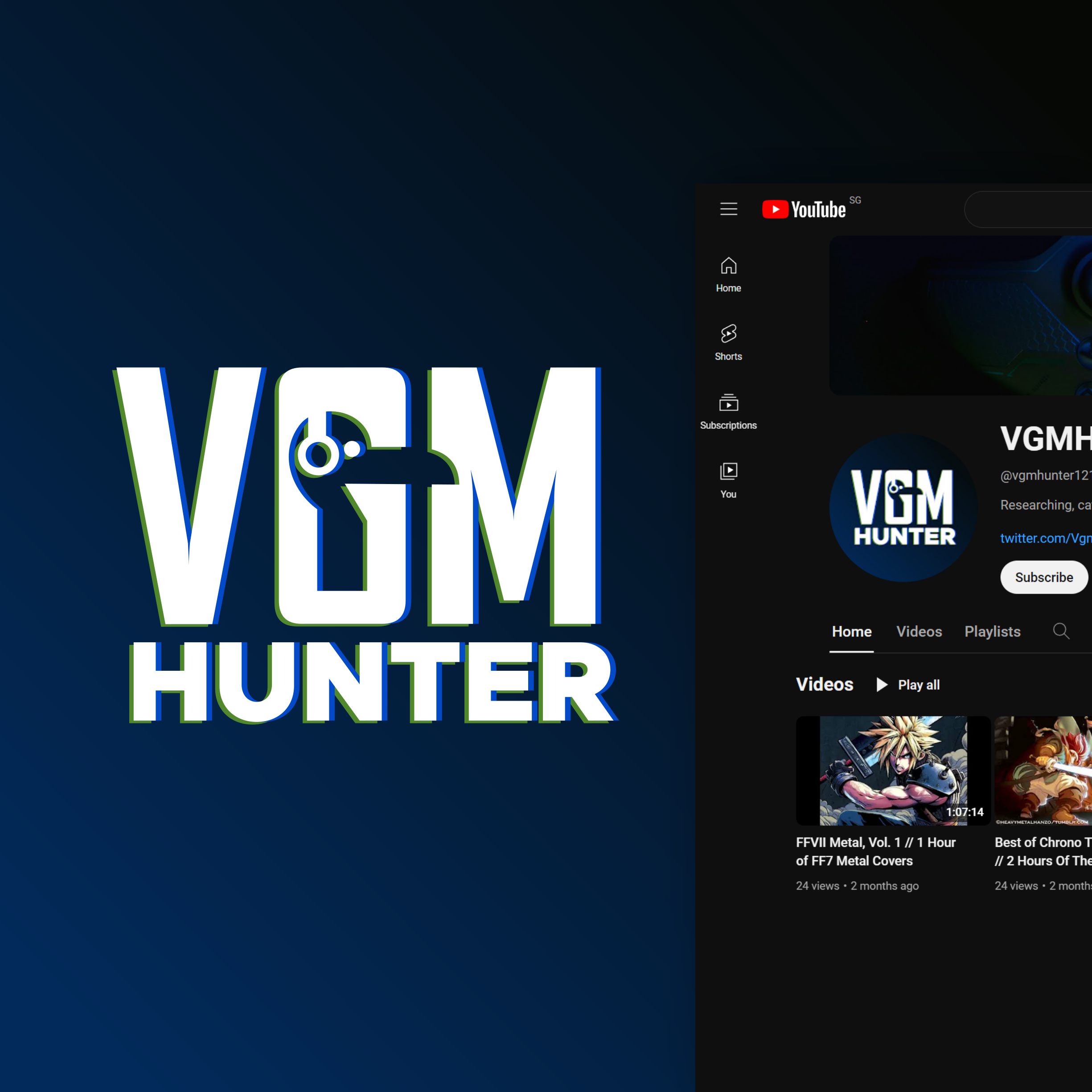 Logo Design for VGM Hunter branding commission design freelance work graphic design logo logo design logo design branding logo designer vector youtube youtube channel