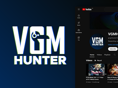 Logo Design for VGM Hunter branding commission design freelance work graphic design logo logo design logo design branding logo designer vector youtube youtube channel