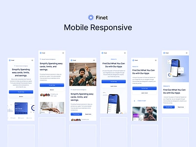 Finet - Mobile Responsive Template for Finance Website clean finet framer landing page live website minimal mobile responsive pixlayer template uiux website design