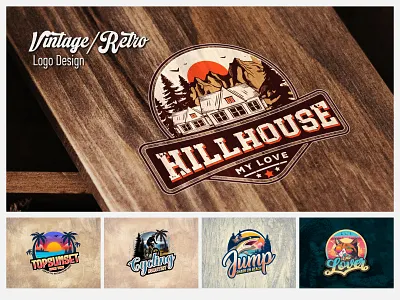 Vintage/Retro Logo Design branding branding identity creative logo design design illustrator design logo design logo designer retrologo t shirt unique logo design vintage vintage logo vintage logo designer vintage style vintage t shirt vintagelogo