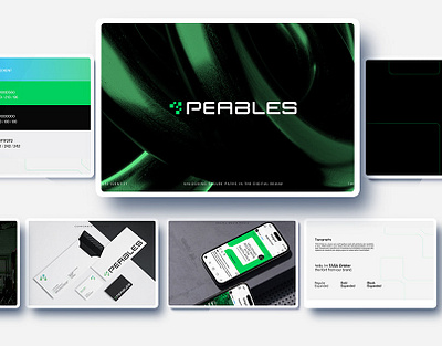 PEABLES - Brand Guidelines 3d animation branding graphic design logo motion graphics ui