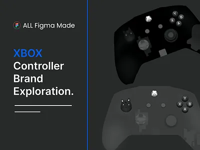 XBOX controller Concept branding ui