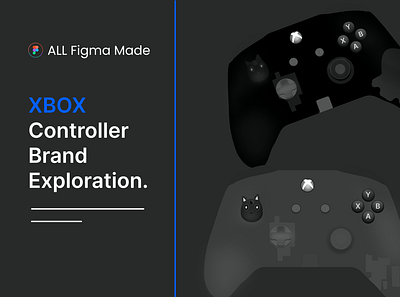 XBOX controller Concept branding ui