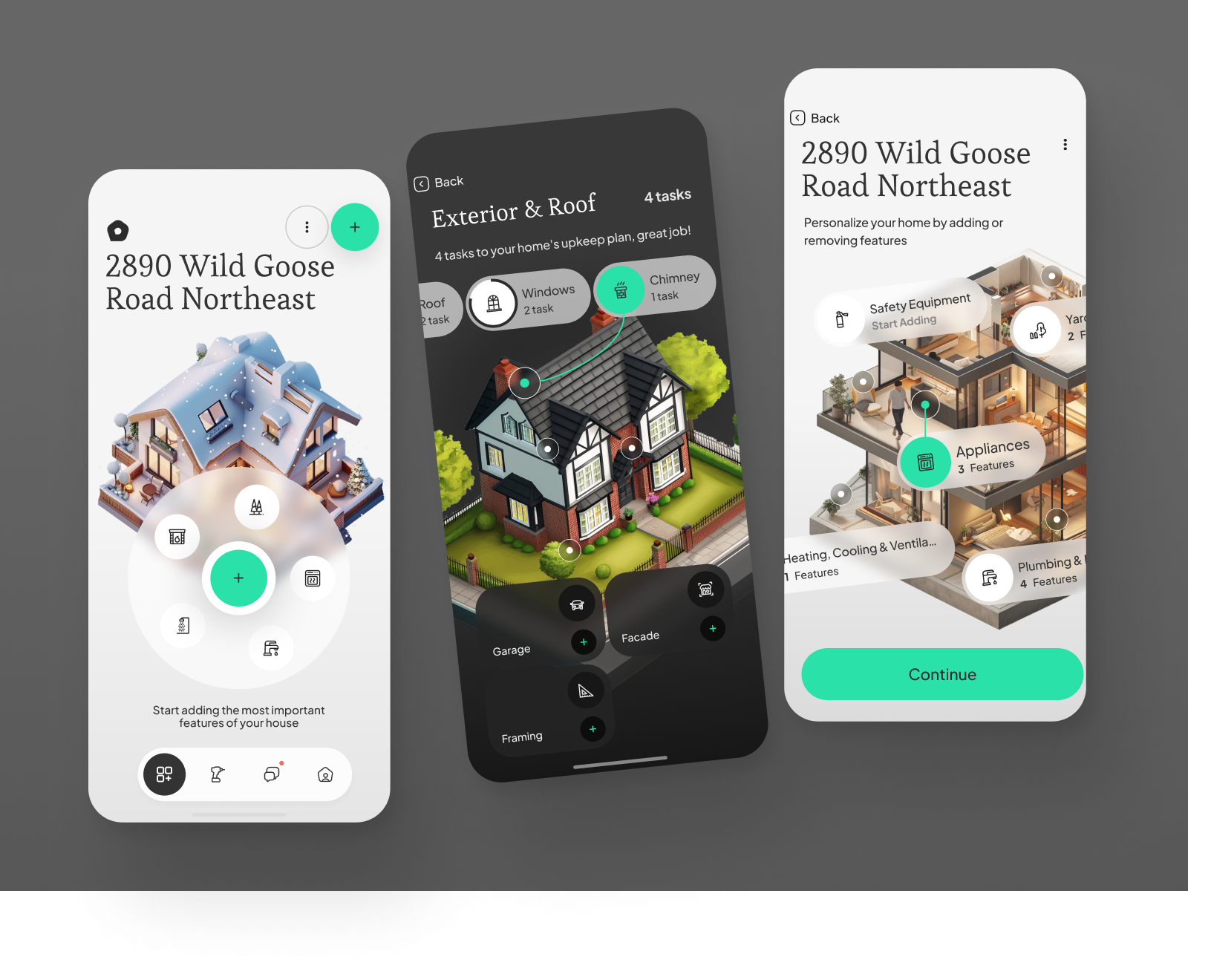 Haven App - Household Management Platform P2 b2b b2c mobile design product design ui ux uxuidesign