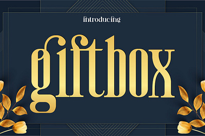 Giftbox Fonts brand fonts branding fonts creative fonts fashion fonts