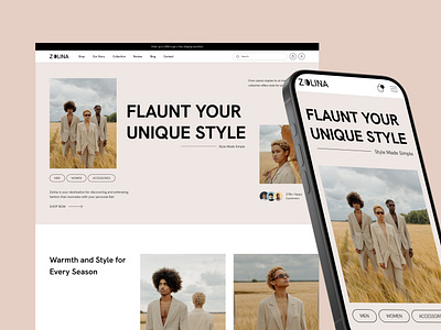 Zolina - Fashion Website Template accessories clothing fashion fashion designer fashion store madeinwebflow madewithwebflow menswear responsive retail shop shopping store webflow