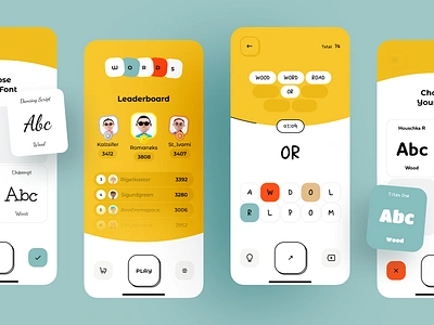 Words Game Mobile App android app game game app game ui design ios app logic games mobile app mobile app game mobile game mobile ui ui ux word game