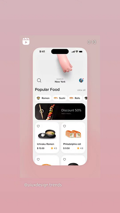Food App design app application apps design food food app mobile apps ui ux
