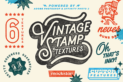 Create the Vintage Rubber Stamp look in minutes! old print texture photoshop effect photoshop textures vintage print effect photoshop vintage print texture vintage stamp effect vintage texture effect