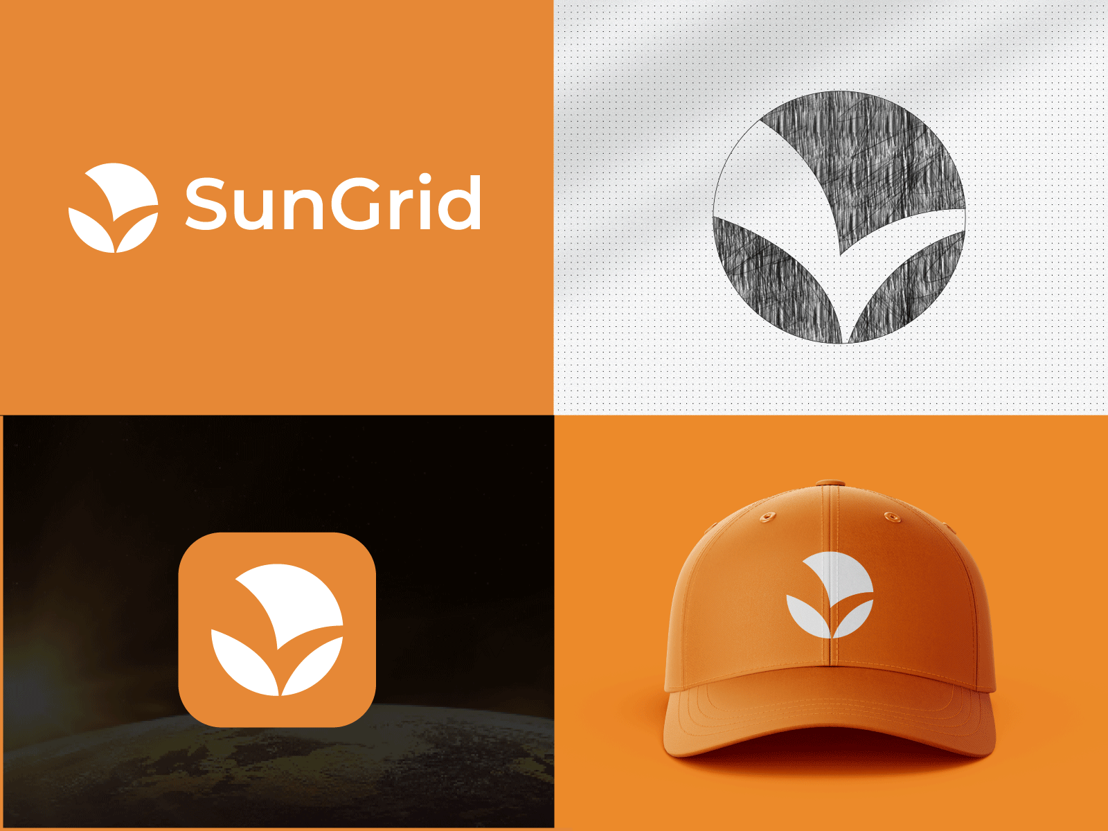 SunGrid Logo Design business logo graphicdesign logo minimailestt minimal redesign logo solarlogo sunlogo