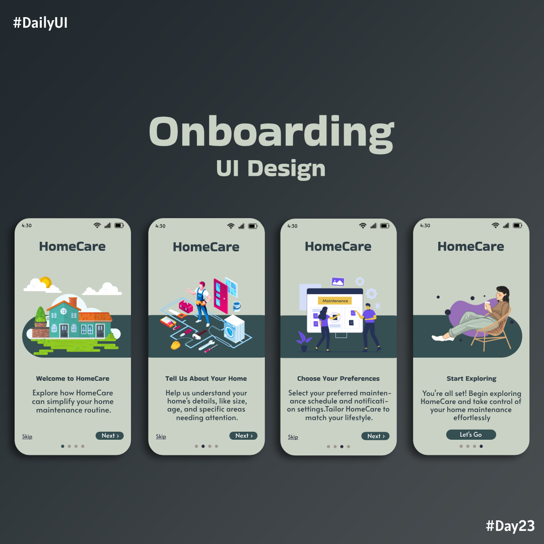 Onboarding UI Design by Aditya Nair on Dribbble