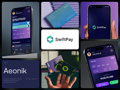 "SwiftPay: Empowering Your Financial World on the Go!" app design banking branding cards crypto dashboard design finance fintech fintech app design ios logo motion graphics orbix studio product design statistics transactions ui visual identity wallet