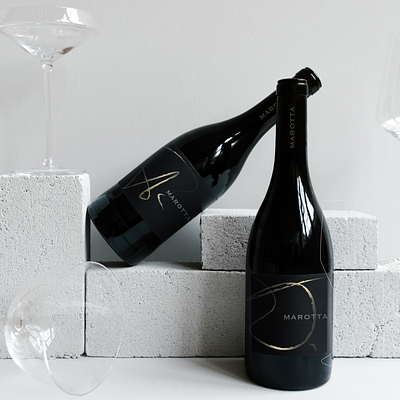 Marotta Wine Packaging des bottle branding emboss foil graphic design graphics luxury materials packaging print visual identity wine