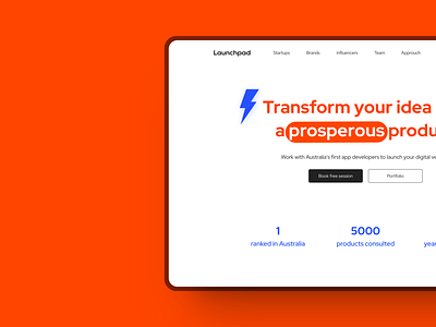 Landing Page Concept design landing page ui