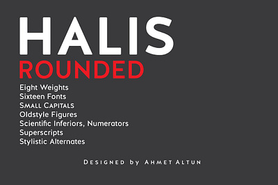 Halis Rounded discount display grotesk grotesque legible modern monoline oldstyle retro rounded sans sans serif small capitals text webfont