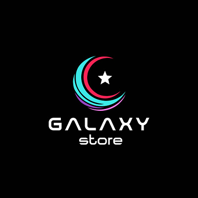 Galaxy Store Logo branding graphic design illustration logo vector